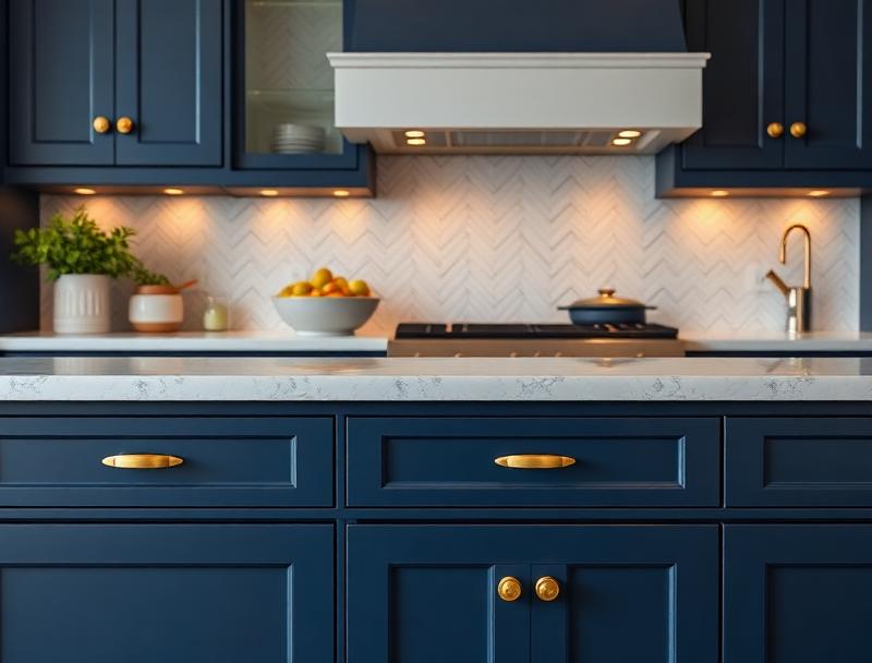 Navy & Deep Blues kitchen cabinets