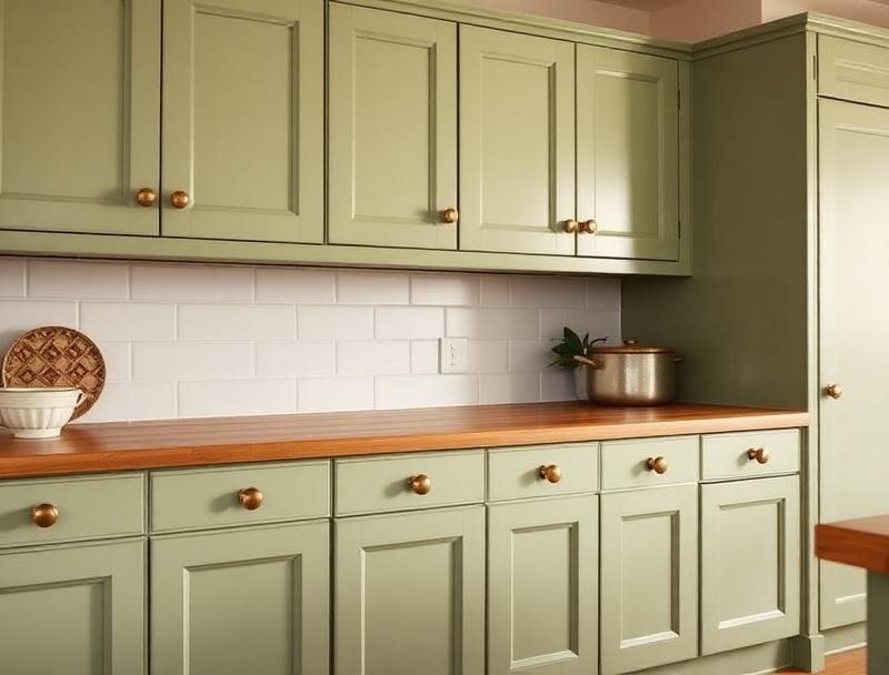 Sage & Olive Greens kitchen cabinets
