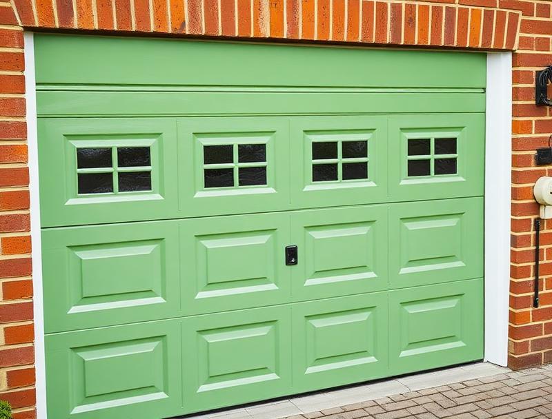 Garage door spraying transformation