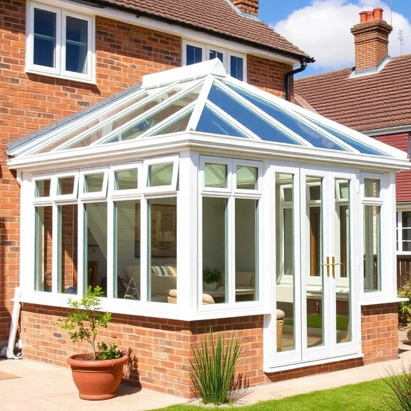 Conservatory respray Birmingham - frame and roof bar refresh without glass removal