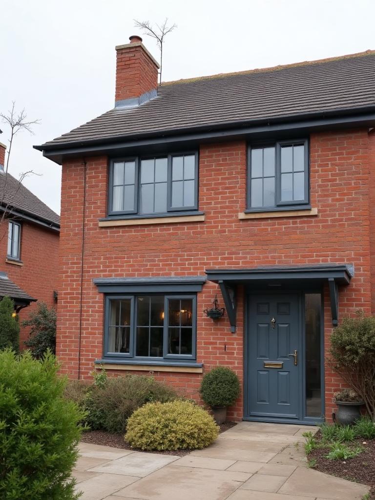 Window and door spraying before and after