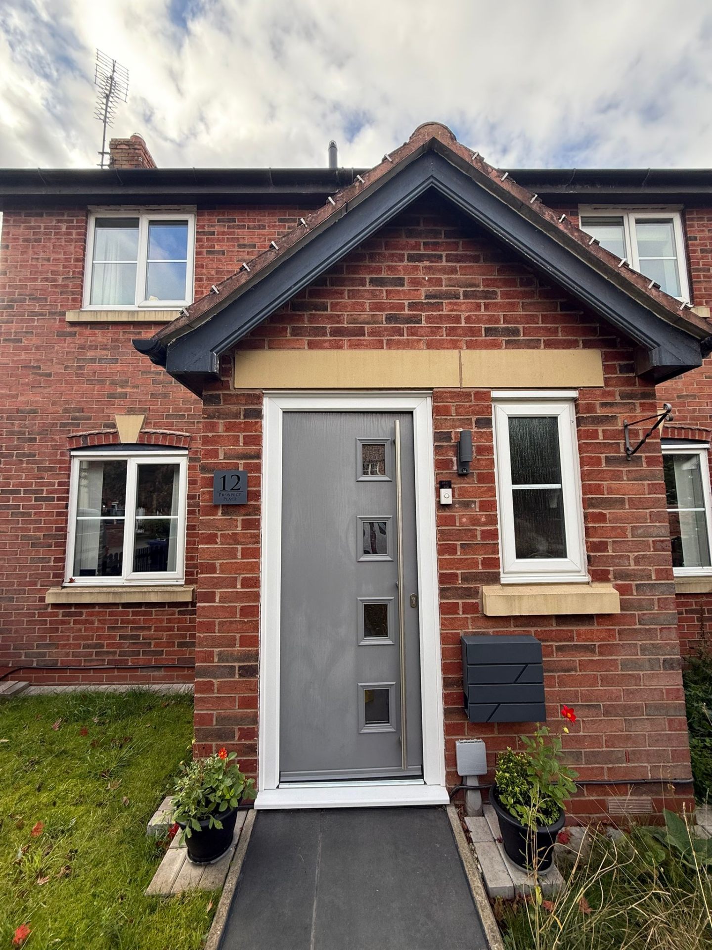 Agate Grey sprayed uPVC example