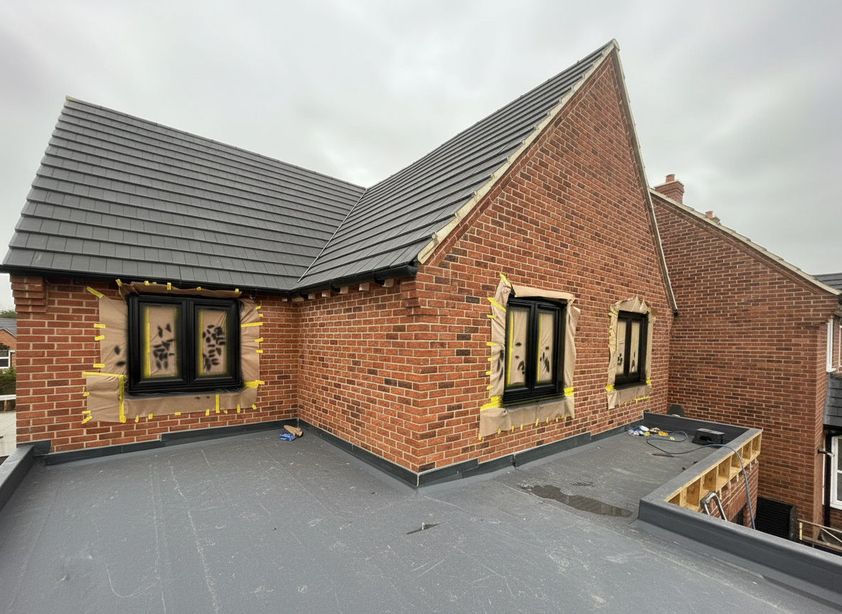 Black window frames